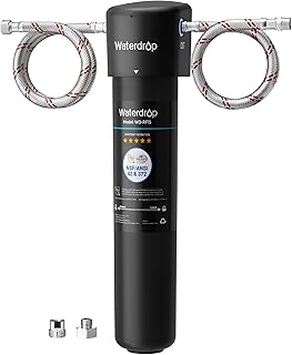 Waterdrop 15UA Under Sink Water Filter System, 19000 Gallons for 2 Years | Reduce PFAS, PFOA/PFOS, Lead, Chlorine, Bad Taste, NSF/ANSI 42 Certified, Direct Connect to Original Faucet