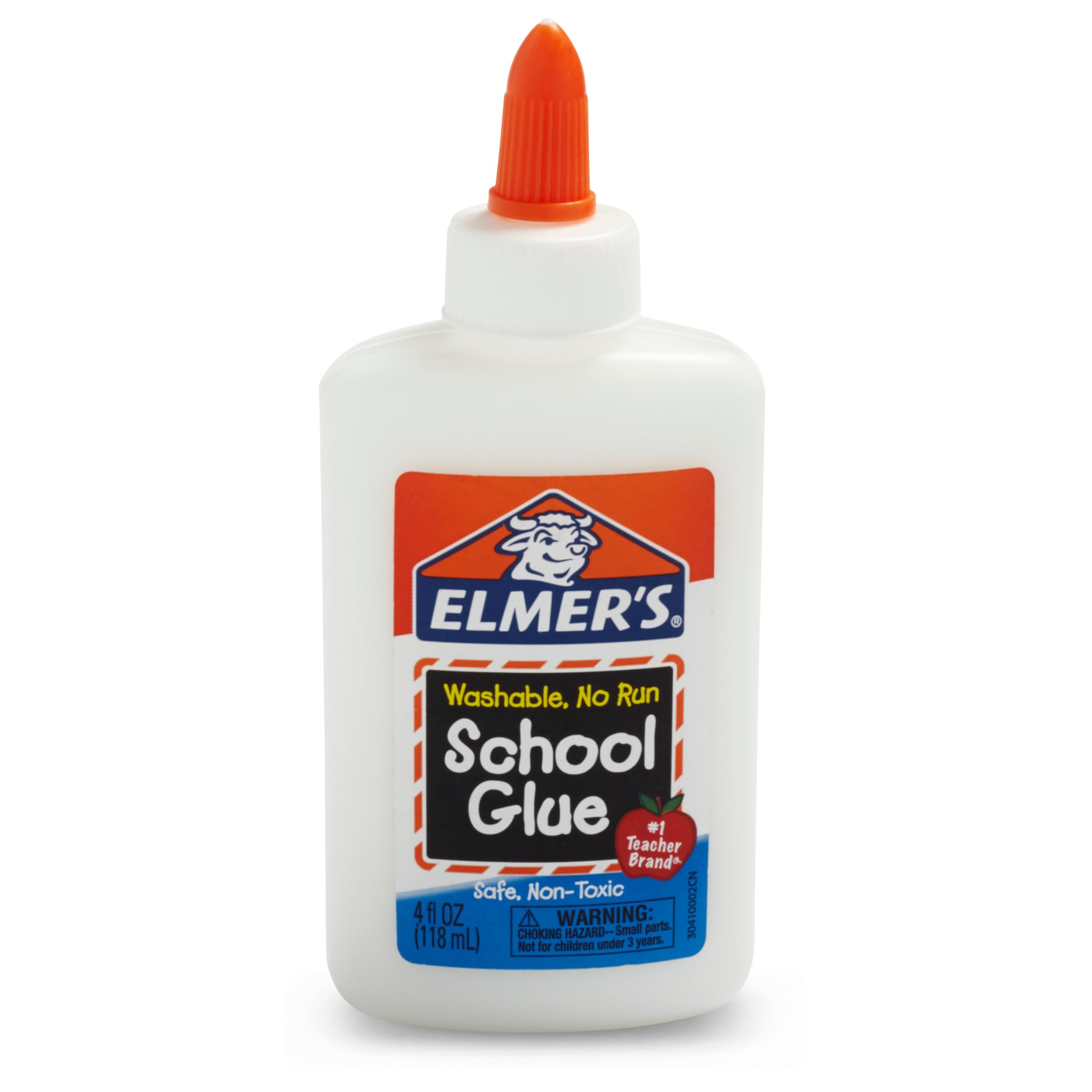 Elmer's Liquid School Glue, Washable, Safe and Nontoxic, 4oz, 1 Count - Back to 