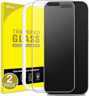 JETech Matte Screen Protector for iPhone 15 Pro, 2-Pack