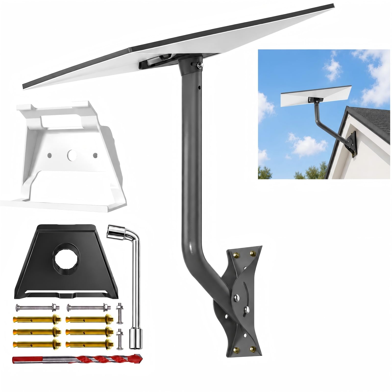 Compatible with Starlink Gen 3/4/4X All-in-One Mount Kit: Heavy-Duty Outdoor Dis