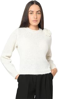 VERO MODA Vmadia LS O-Neck Flower Jersey Ga Knit for Women