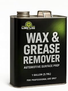 LiME LiNE Wax and Grease Remover – Multi-Surface Paint Prep Cleaner for Auto Body, Metal, Plastic, Fiberglass – Fast-Drying Solvent Degreaser Removes Wax, Tar, Adhesive &amp; Contaminants (1 Gallon)