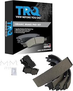 TRQ Front and Rear Brake Pads 6-Lug Ceramic | For 2005-2021 Toyota Tacoma