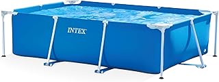 INTEX Metal Frame 9ft 10in x 6ft 6.75in x 29.5in Above Ground Swimming Pool | 28272EH -Pool Only (Pump Not Included)