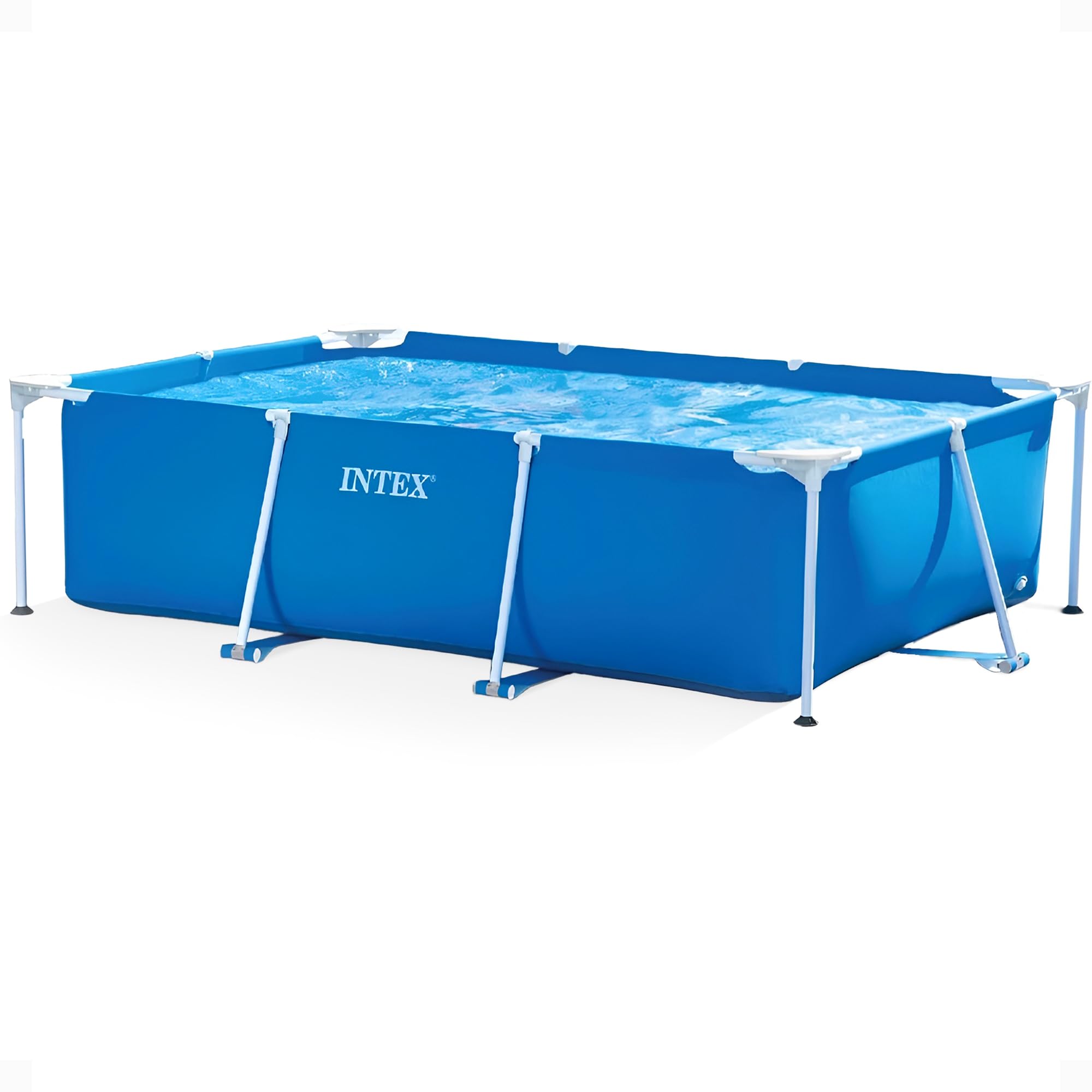 INTEX Metal Frame 9ft 10in x 6ft 6.75in x 29.5in Above Ground Swimming Pool | 28