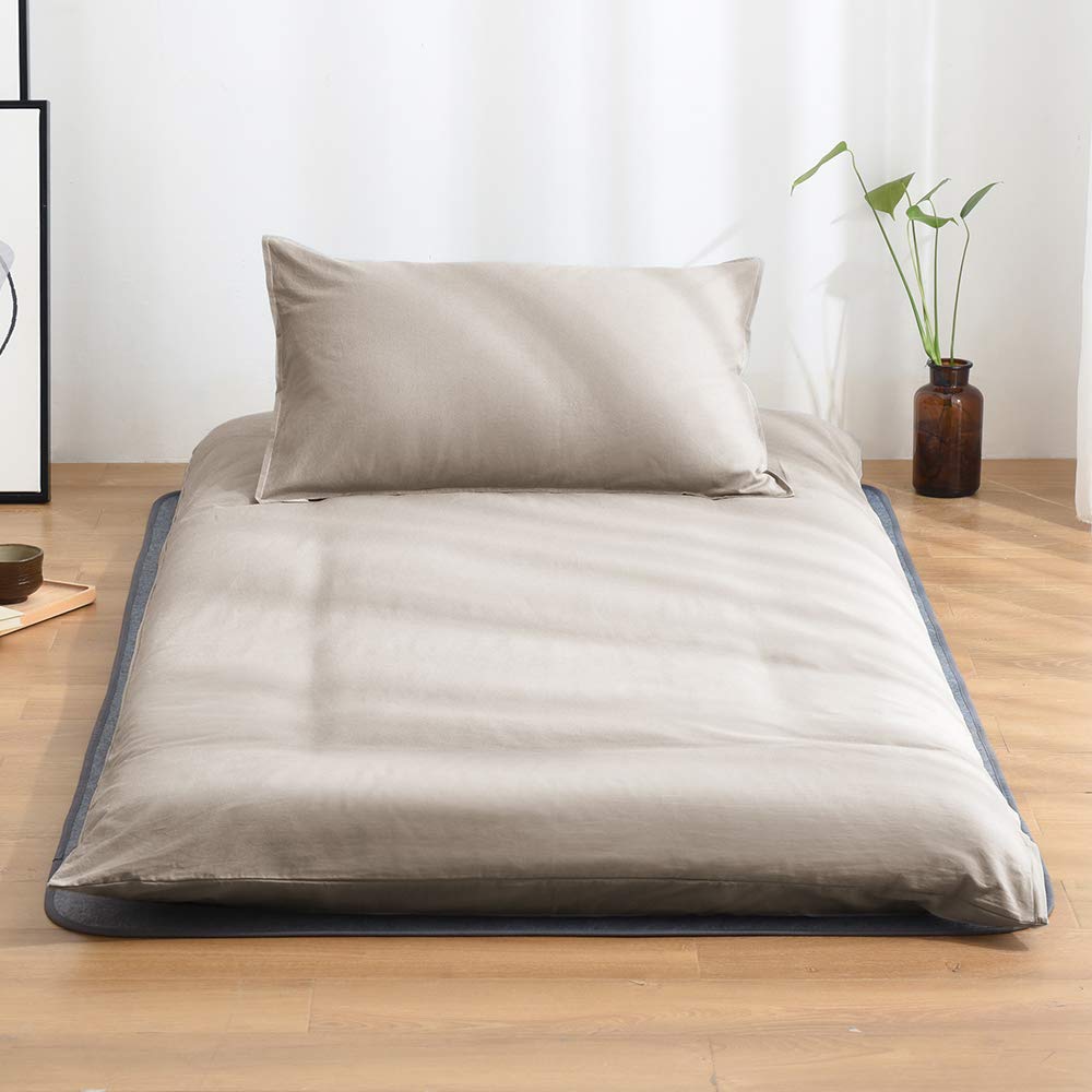 Kumori Duvet Cover, Semi-Double, 100% Cotton, Fade Wash Treated, Full Cover, Was