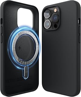 elago Premium Magnetic Silicone Case for iPhone 13 Pro Black