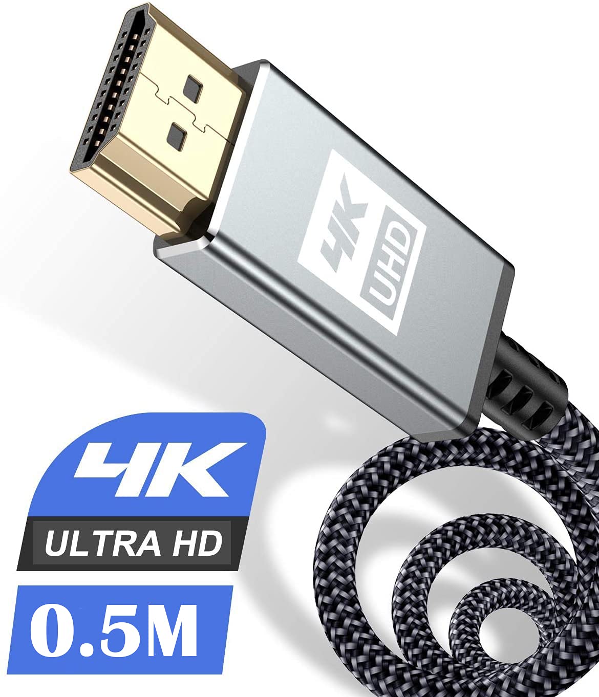 4K HDMI Cable 0.5m [High Speed Upgraded Version] HDMI 2.0 Standard HDMI Cable 4K