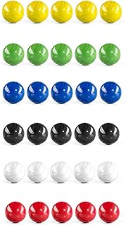 Marble Games, 30 Pcs Marbles Bulk, Multifunction Marbles, Use for Crafts, Arts, Science and Math, Multiple Colors Practical Design
