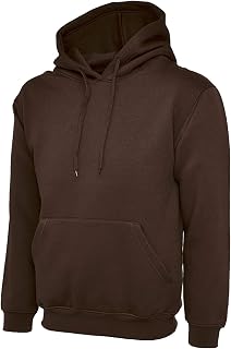 Mad Ink Men's Classic Plain Pullover Hooded Sweatshirt (22 Colours)