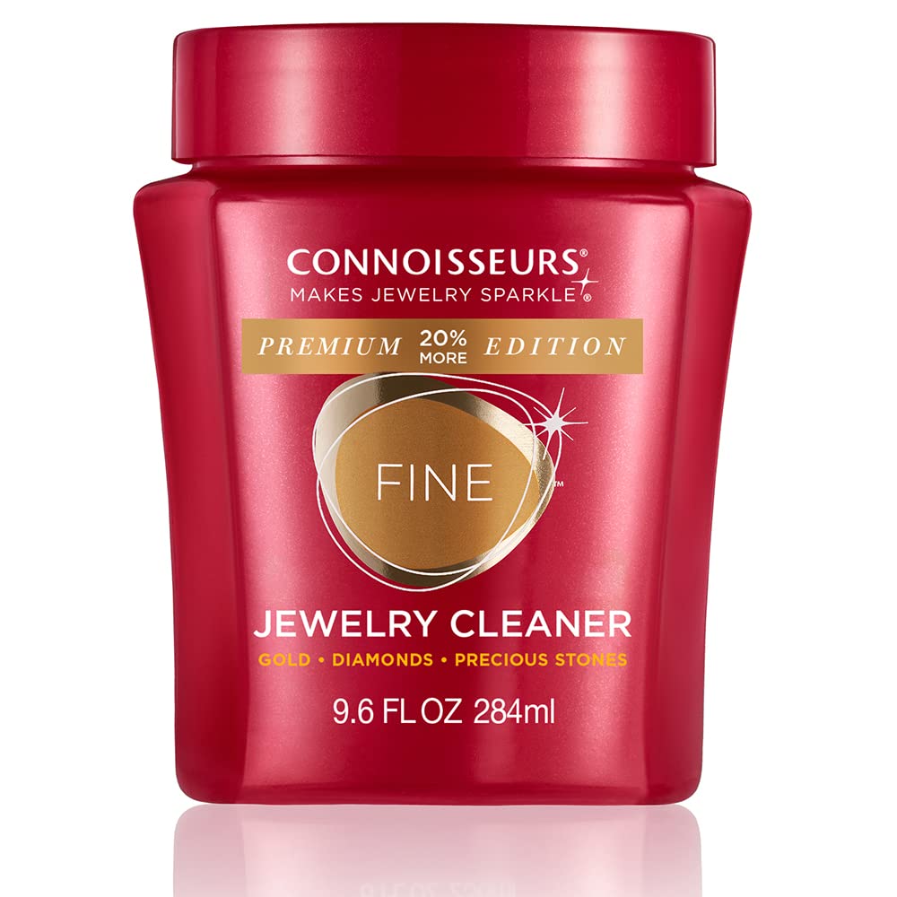 CONNOISSEURS Premium Edition Jewelry Cleaner, Value Size 9.6oz - Pick from Fine,