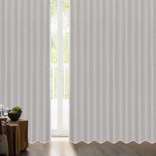 Kurenai Curtain, Thermal and Heat Insulation Curtain "Shizuka" Using Fully Blackout Fabric [Shape Memory Processing] Sound Insulation, Soundproof Effect to Reduce Living Noise, High Insulation, Quiet