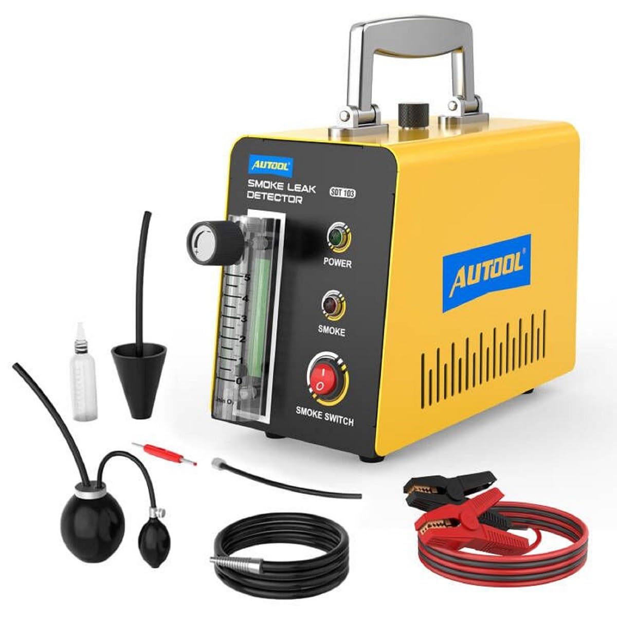 AUTOOL Smoke Machine Automotive Leak Detector,0-0.46PSI Evap Vacuum Smoke Diagno