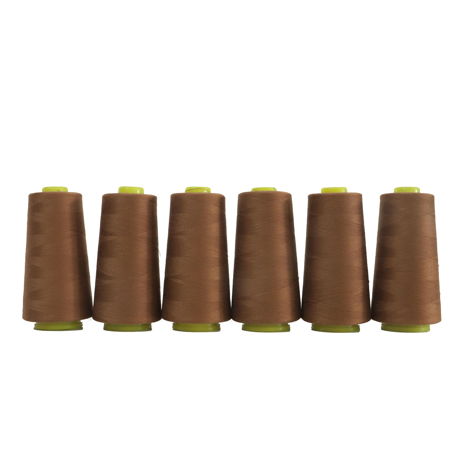 AMOHilos Polyester Sewing Thread All Purpose Knotless 40S/2 (Tex27) 6 Cones of 2