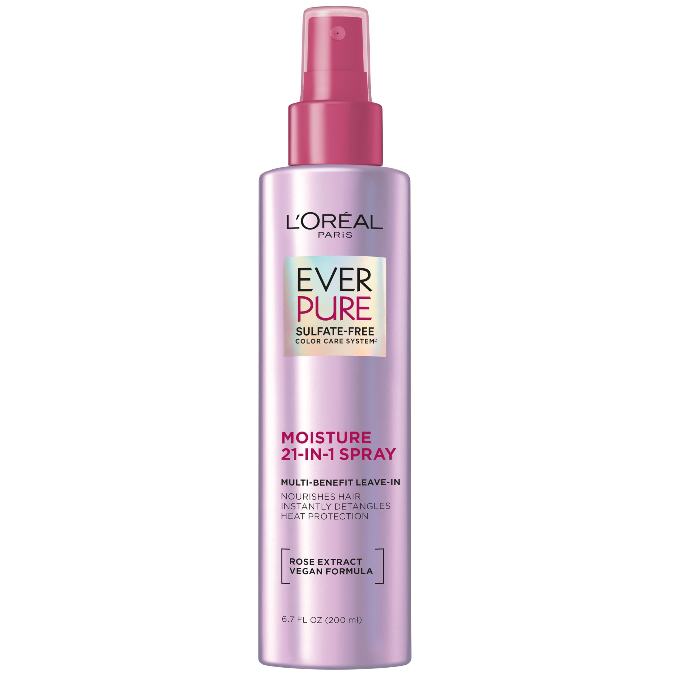 L'Oreal Paris EverPure Moisture 21-in-1 Leave In Conditioner, Multi-Benefit