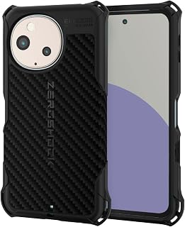 ELECOM AQUOS sense9 Case Hybrid ZEROSHOCK Shock Absorption Shockproof 4 Corner Damper Honeycomb Structure Grip Texture Camera Lens Protection Design Strap Hole ZEROSHOCK Black PMWS244ZEROGBK