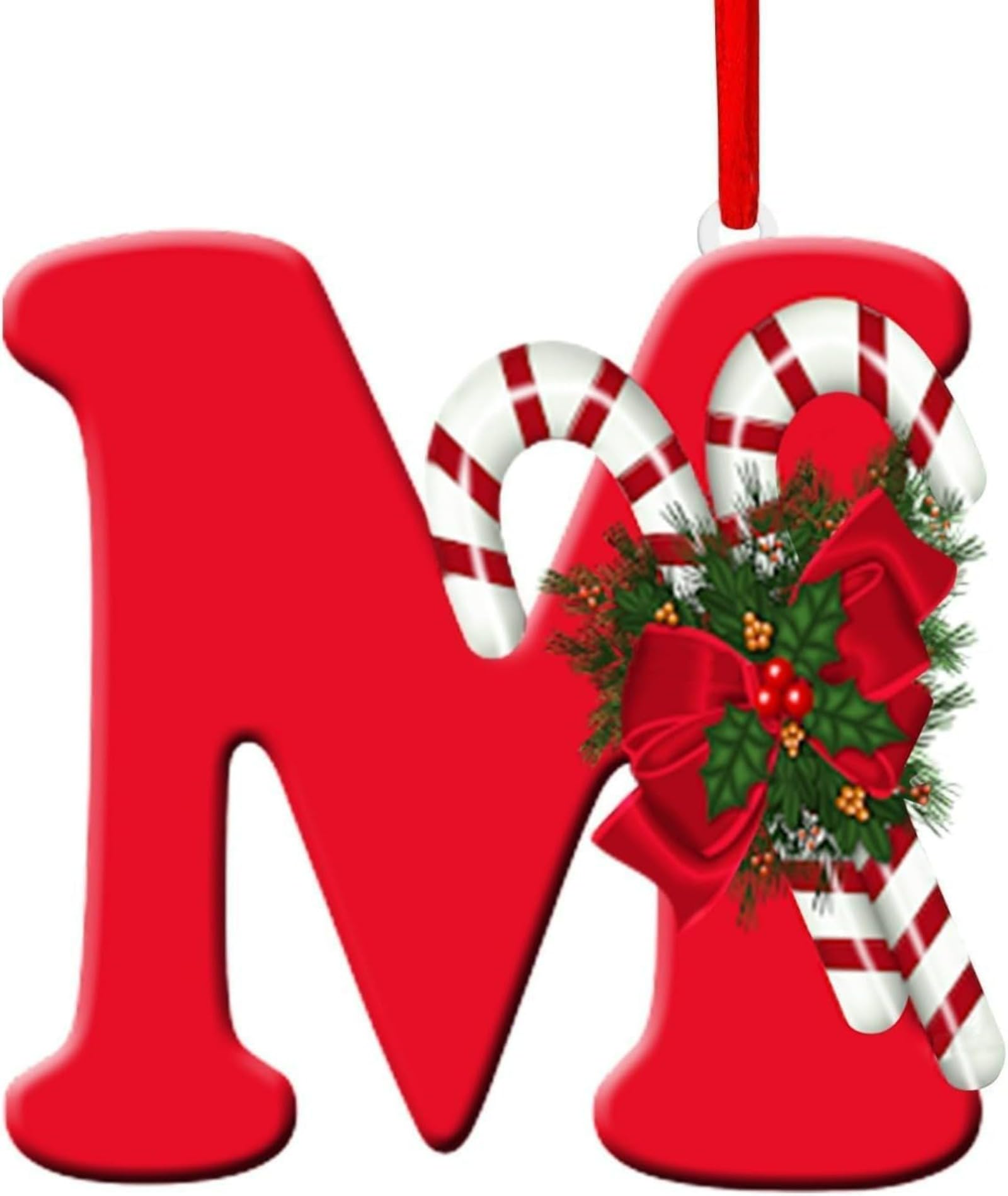 2026 Christmas Tree Hanging Pendant with 26 Letters for Christmas Tree DIY (M)