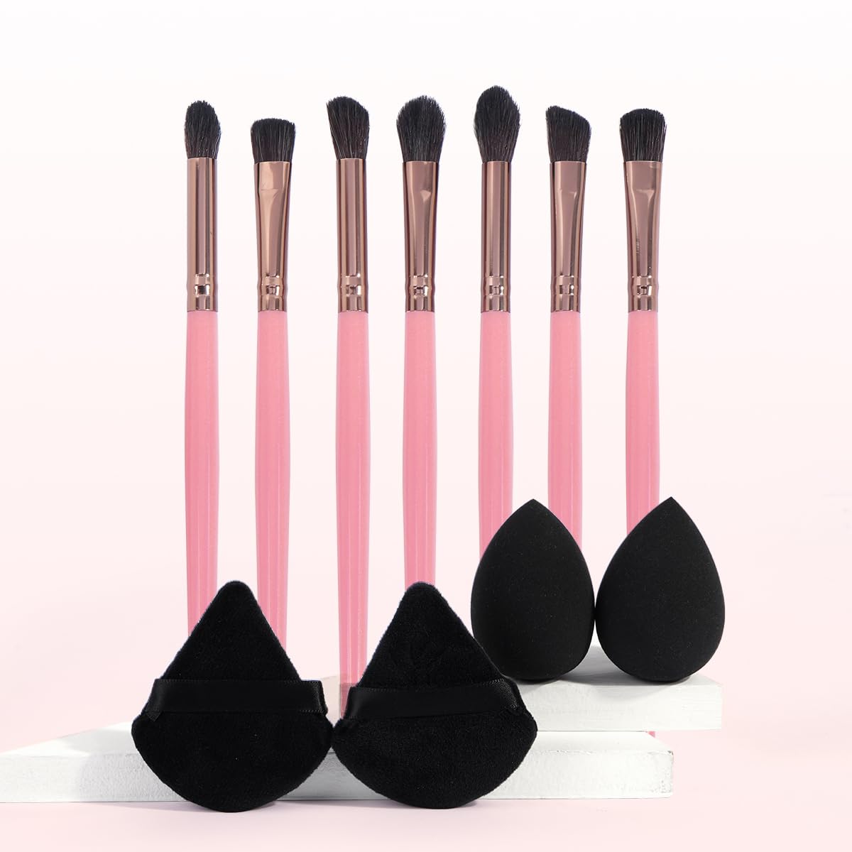 11 Pcs Makeup Brushes Set Fluffy Soft Fluffy Makeup Brushes Set for All Skin Typ