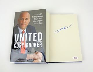 Cory Booker NJ Senator Signed Autograph United 1st Edition Book PSA/DNA COA