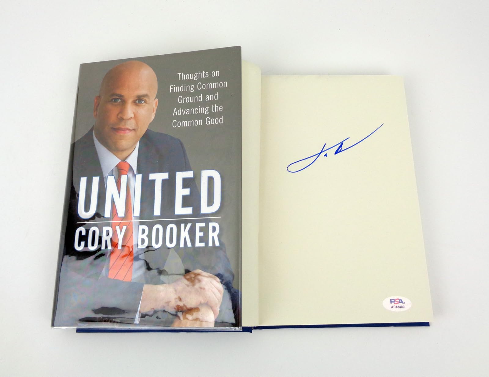 Cory Booker NJ Senator Signed Autograph United 1st Edition Book PSA/DNA COA