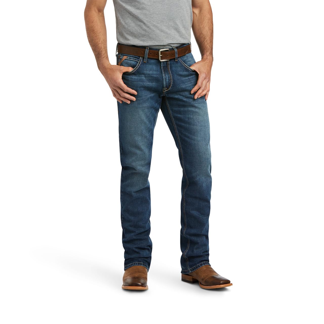 Ariat Men's M5 Straight Stretch Remming Stackable Straight Leg Jean
