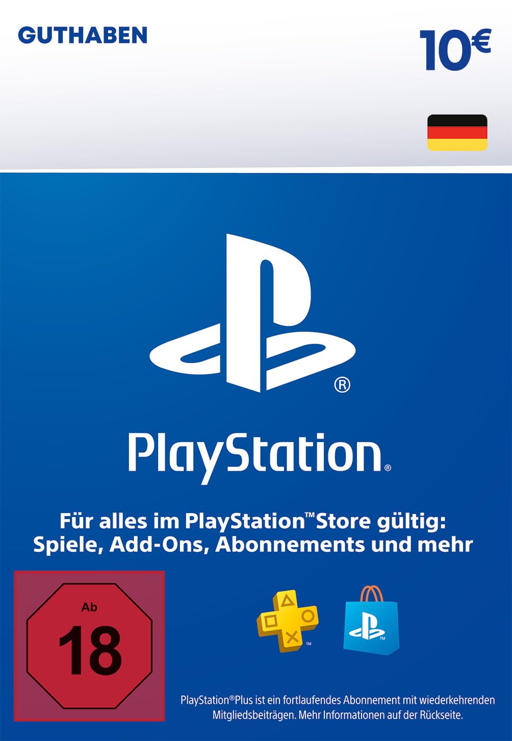 10€ PlayStation Store Gift Card | PSN German Account [Code per Email]