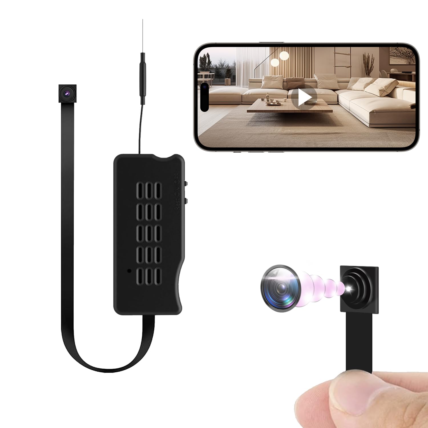 HiSpyCam Mini Camera DIY Module HD 1080P Camera Small WiFi Security Cameras Tiny