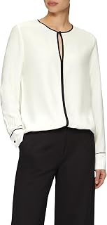 s.Oliver BLACK LABEL Women's Blouse with Contrast Details