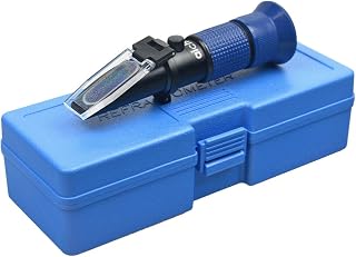 Aichose 0-80% Brix Meter Refractometer for Measuring Sugar Content in Fruit, Honey, Maple Syrup and Other Sugary Drink, with Automatic Temperature Compensation Function