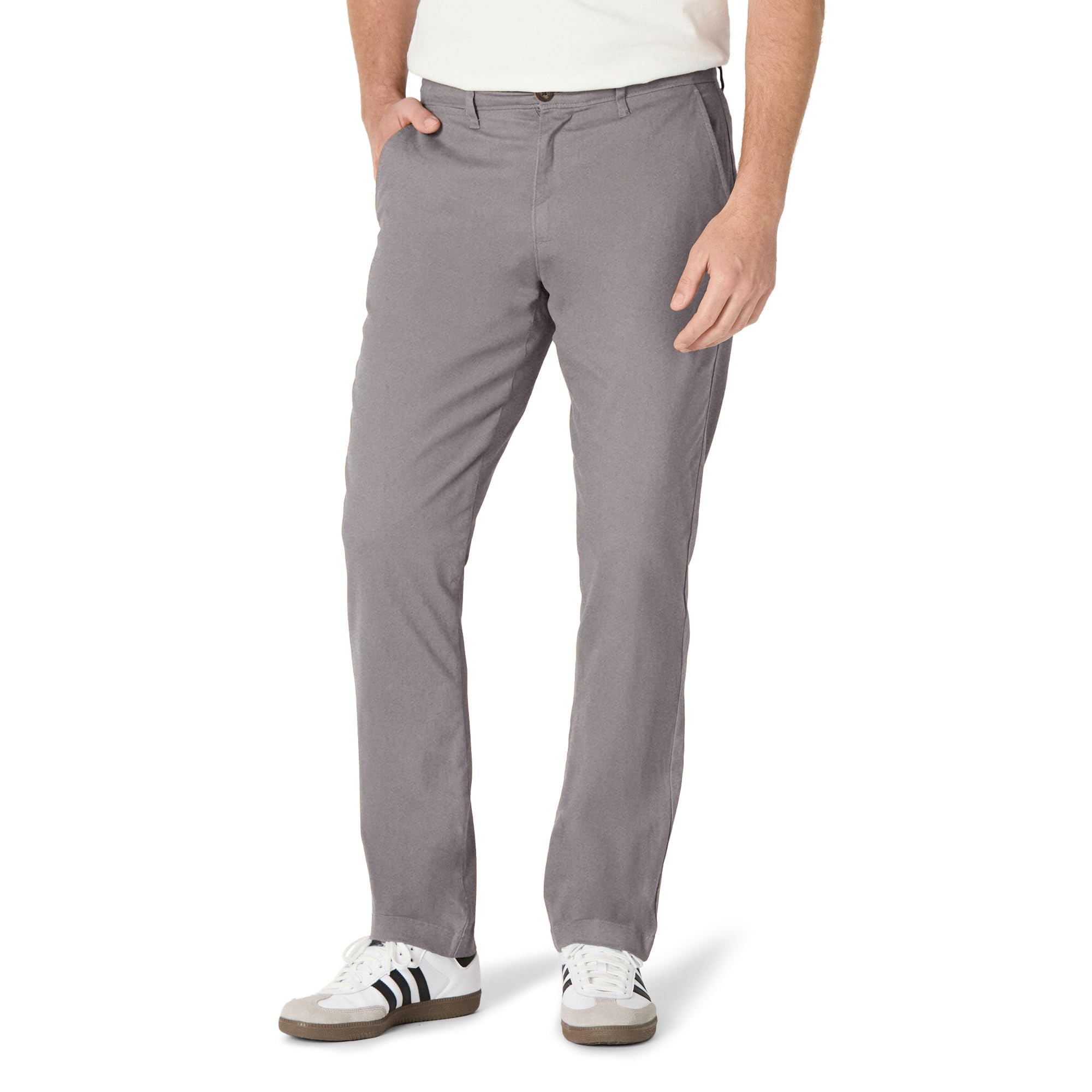 Amazon Essentials Mens Comfortable Washed Stretch Sporty Fit Chino Pants