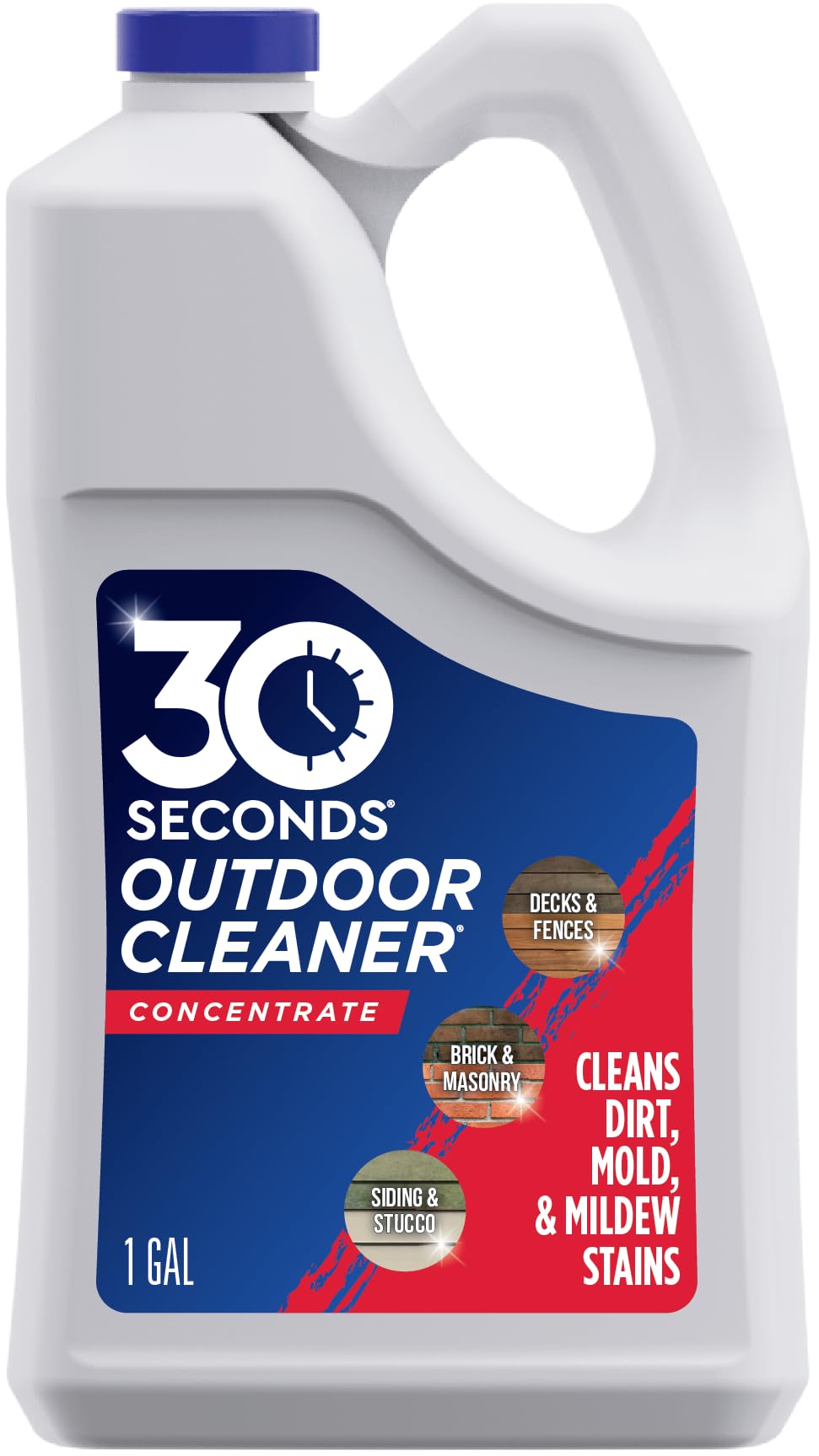 30 SECONDS Outdoor Cleaner Dirt,Mold & Mildew Cleaner & Stain Remover Concentrat