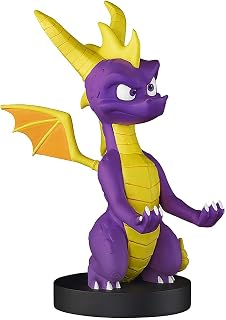 Exquisite Gaming Spyro the Dragon Controller Holder & Phone Stand, 8 in | Official Cable Guys Figure Compatible with PS5, Xbox Series X/S & iPhone, Heavy-Duty PVC Collectible for Gaming Desks