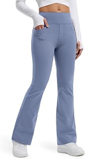 Libin Women's Thermal Flared Leggings, Thermal Trousers, Hiking Trousers