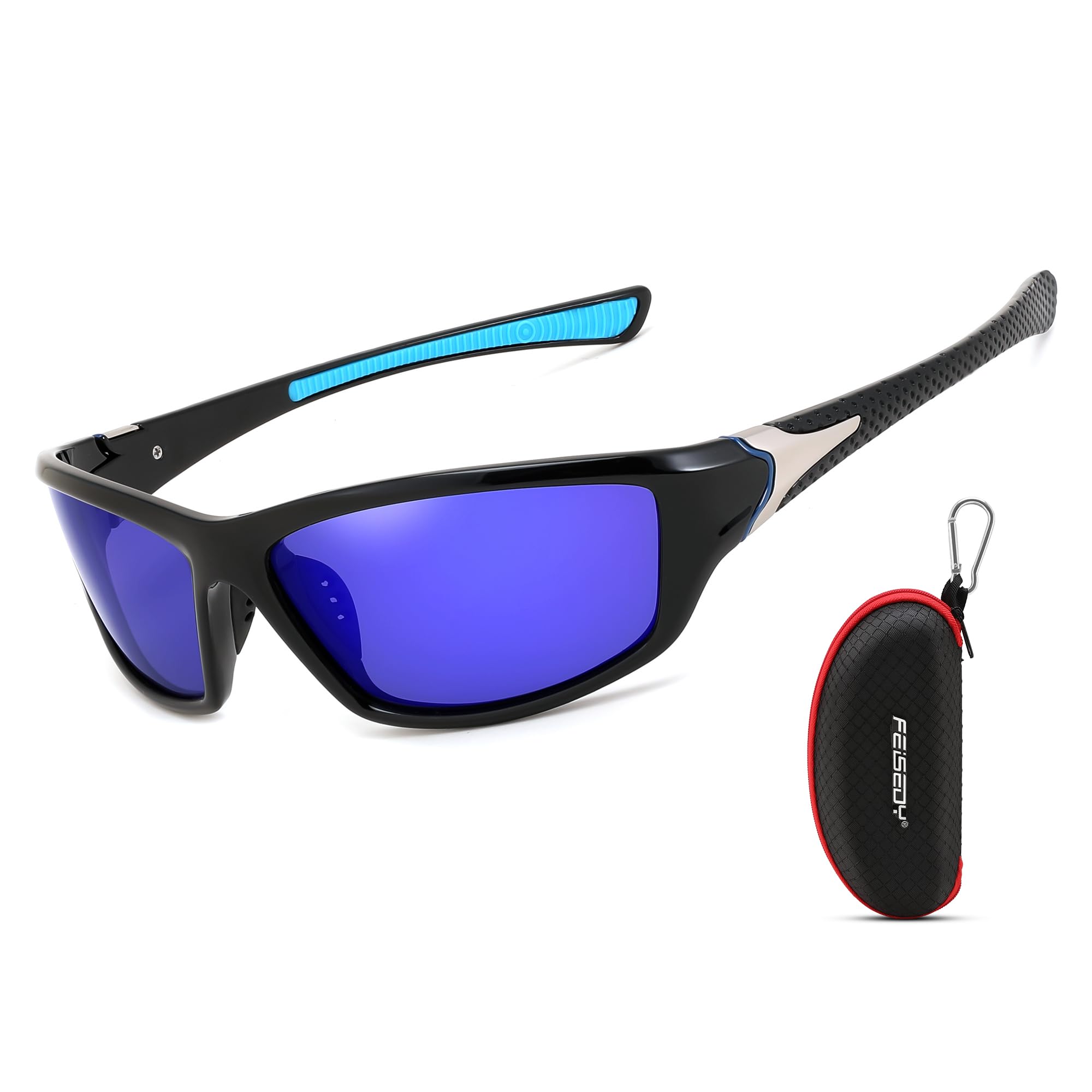 FEISEDY Classic Men Polarized Sports Sunglasses Night Driving Yellow Lenses Cycl