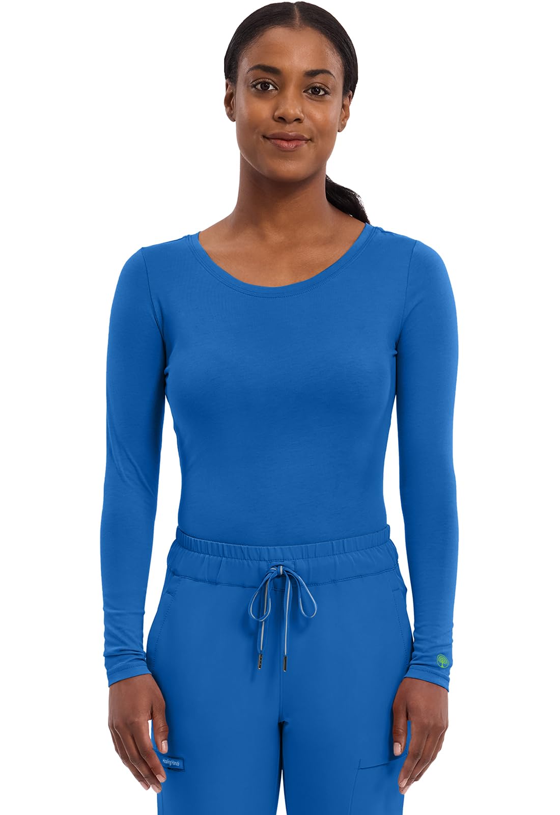 Healing Hands Women's Underscrub Soft Knit Melissa Longsleeve Scrub Tee with Bre