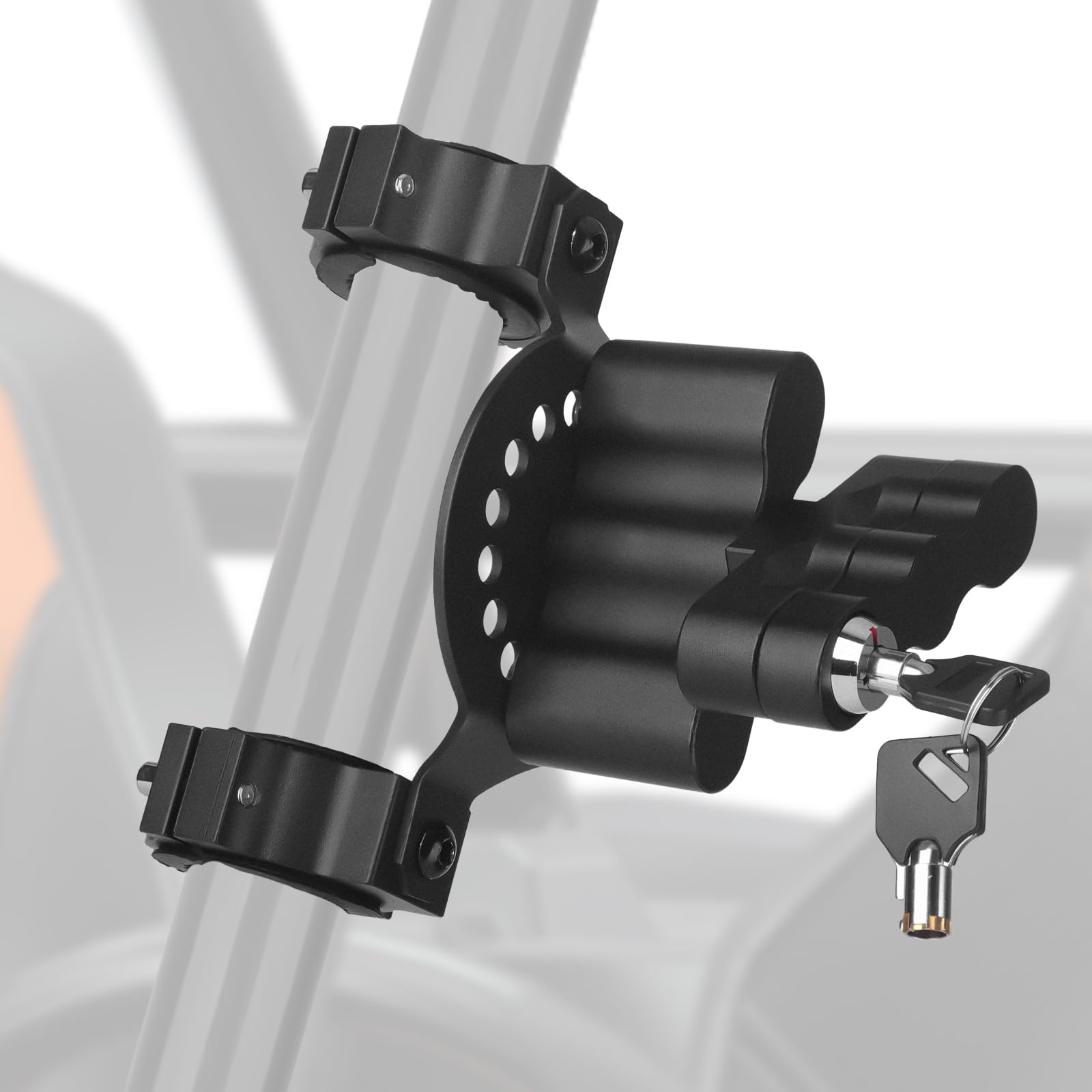 Chelhead UTV Gas Can Roll Bar Pack Mount with Key Lock for 1''-2'' | Designed fo