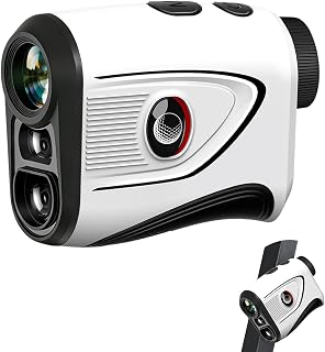 Golf Rangefinder with Slope, 1200 Yards & 7X Magnification Laser Range Finder, Flag Lock Vibration, USB-C Rechargeable, Magnetic Mount, ±1 Yard Accuracy, Ideal for Golfing & Hunting