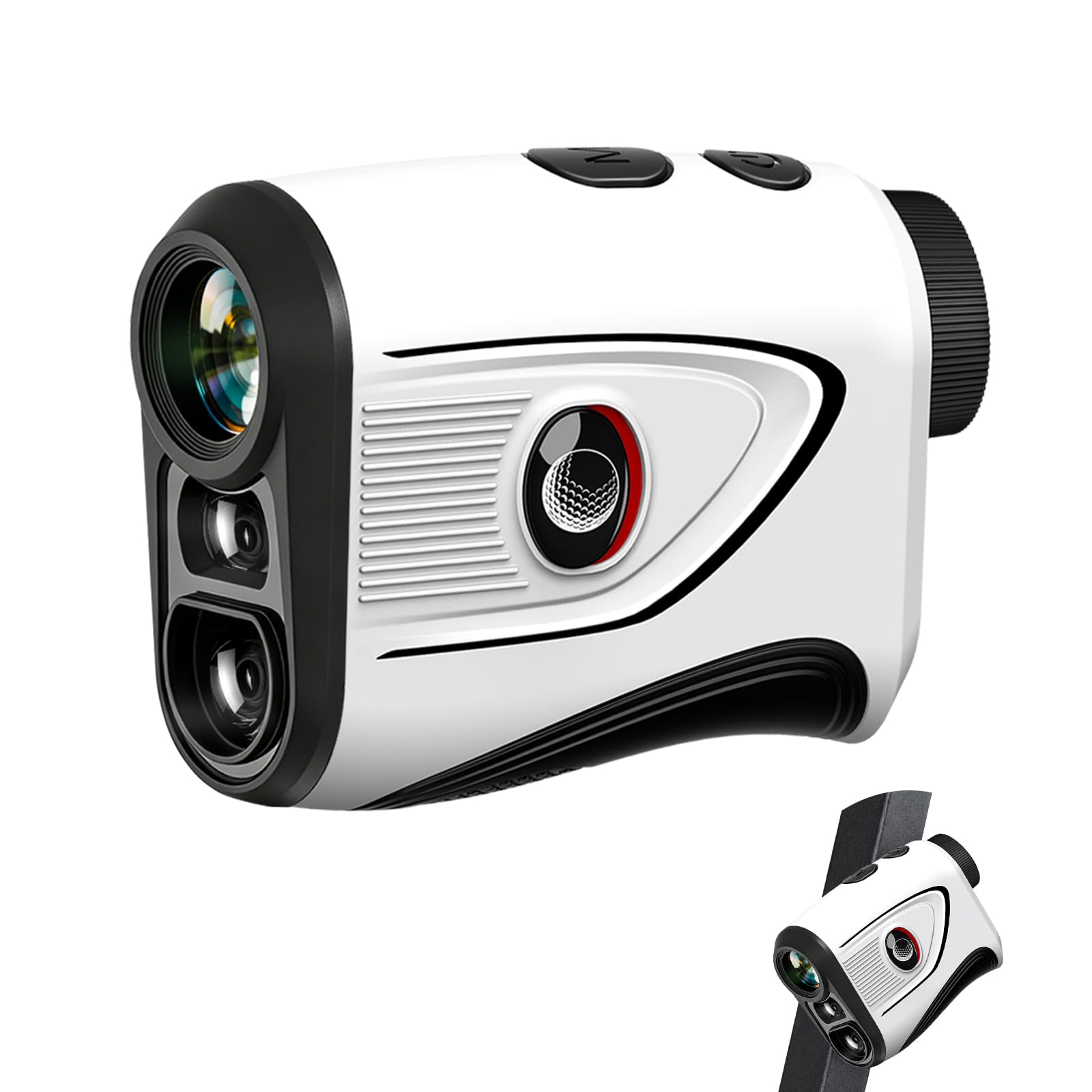 Golf Rangefinder with Slope, 1200 Yards & 7X Magnification Laser Range Finder, F