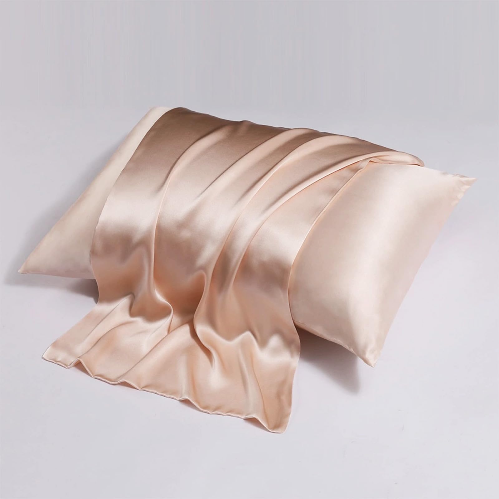 1 Pack Satin Pillowcases for Hair and Skin, Cooling Silk Pillow Cases with Envel