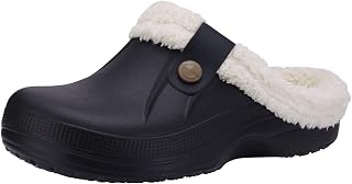 Beslip Classic Clog Fur Lined Waterproof Winter House Slippers for Women