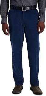 Haggar Mens Premium Stretch Corduroy Classic Fit Trousers