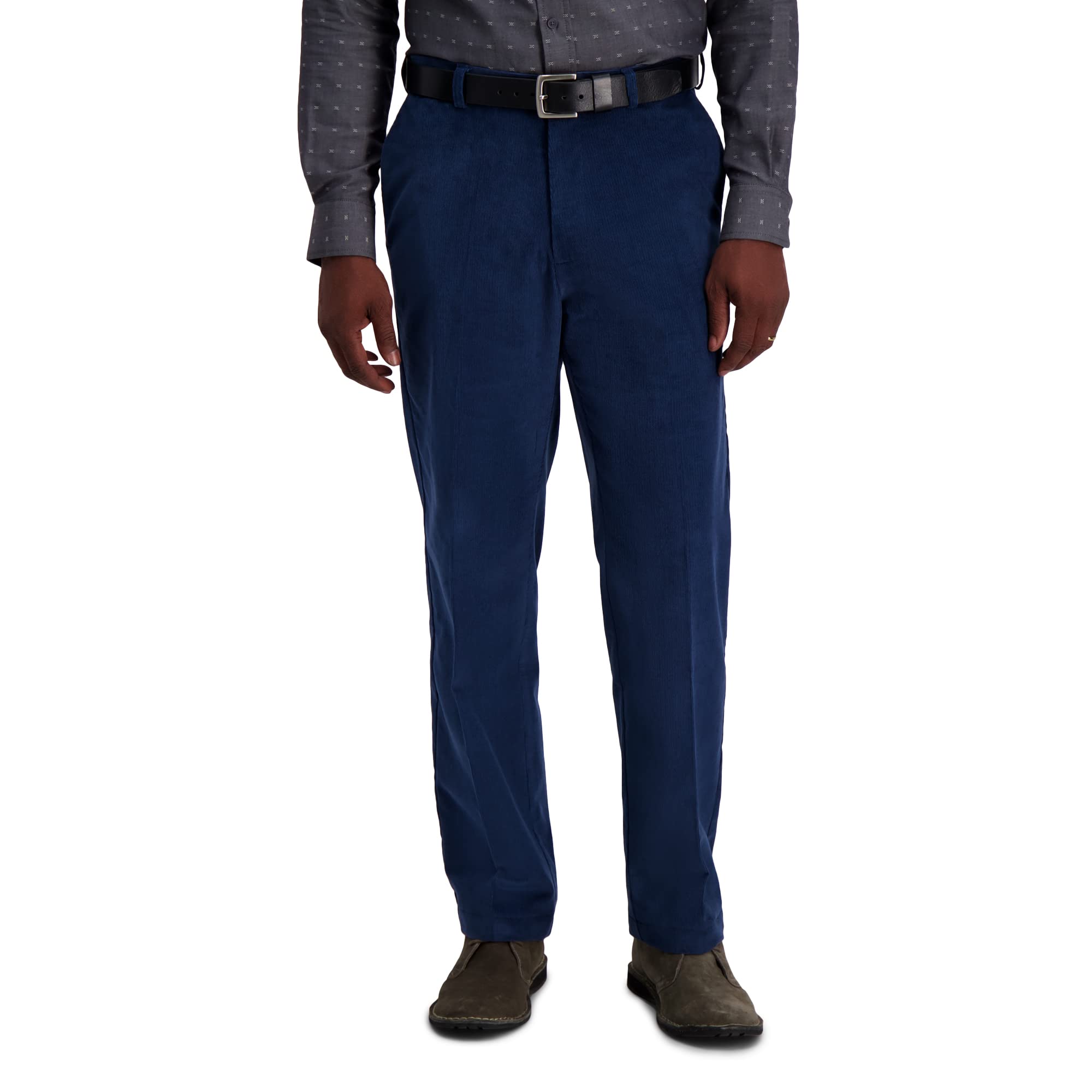 Haggar Mens Premium Stretch Corduroy Classic Fit Trousers