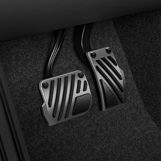 Spigen Stainless Steel Performance Pedal Cover for All Model 3/Y - Stripe | Not compatible with Performance trims; for Model Y Juniper, Model YL, Model 3 Highland