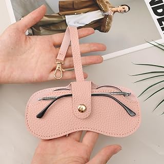 Portable Soft Leather Sunglasses Pouch Slim Fashion Travel Glasses Organizer