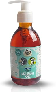 Salmon Oil For Dogs UK, Omega 3, Dog and Cats Health Supplements 4x250ml