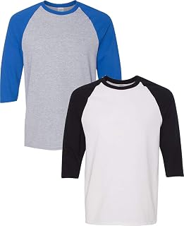 Heavy Cotton 3/4-Sleeve Raglan T-Shirt (G570)