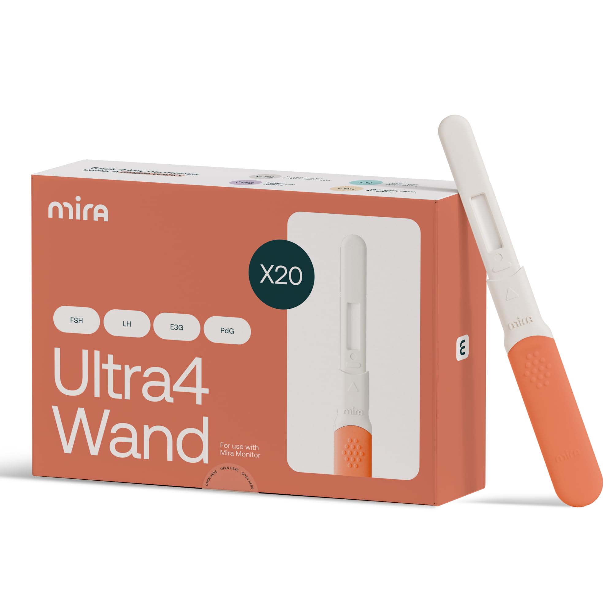 Mira Fertility Ultra4 Test Wands for Ovulation Confirmation, 20 Count