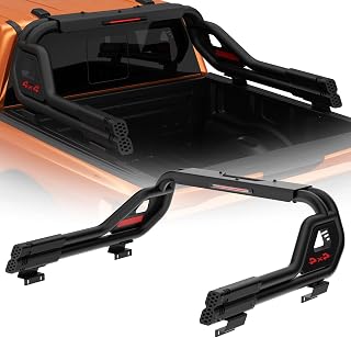 Universal Truck Bed Roll Bars, Adjustable Chase Rack Sport Bar Compatible with Dodge Ram 1500/2500/3500,Ford F-150/F-250/F-350, Toyota Tundra,GMC Sierra,Chevy Silverado,Titan (Full Sizes &amp; Mid Size)