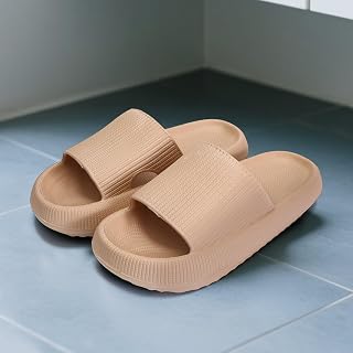 Cloud Slippers for Women Men Ultra Comfortable House Slippers Lightweight Shower Shoes Thick Sole Non-Slip Bath Sandals Easy Clean Indoor Slides