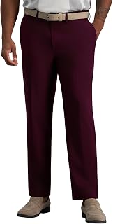 Haggar Men's Haggar Men’s Jmh 4-Way Stretch Slim Fit Flat Front Dress Pant